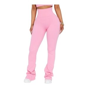 Fashion Nova Beach Body Effortless Seamless Active Yoga Pant - Bubblegum Pink